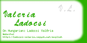 valeria ladocsi business card